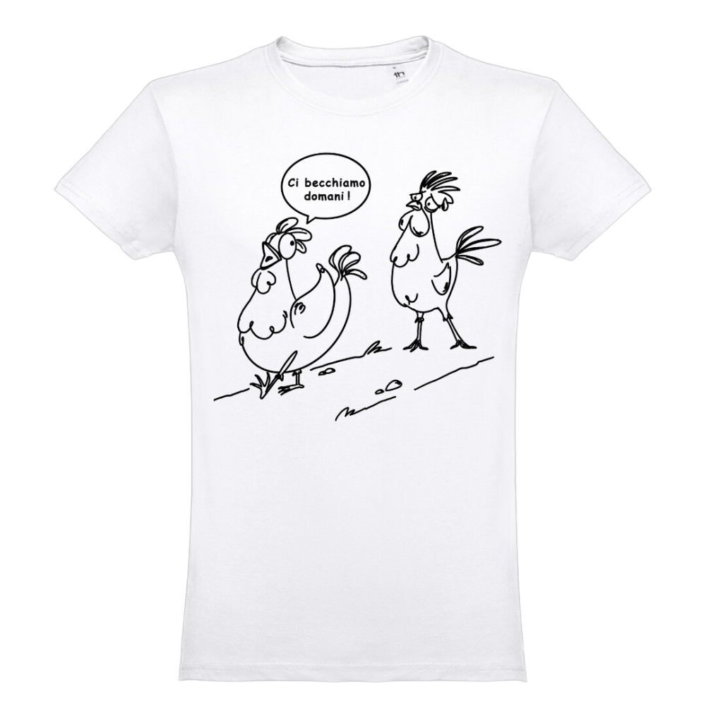 T-shirt Uomo Ci Becchiamo