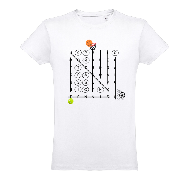 T-shirt Uomo Sport Black Lines