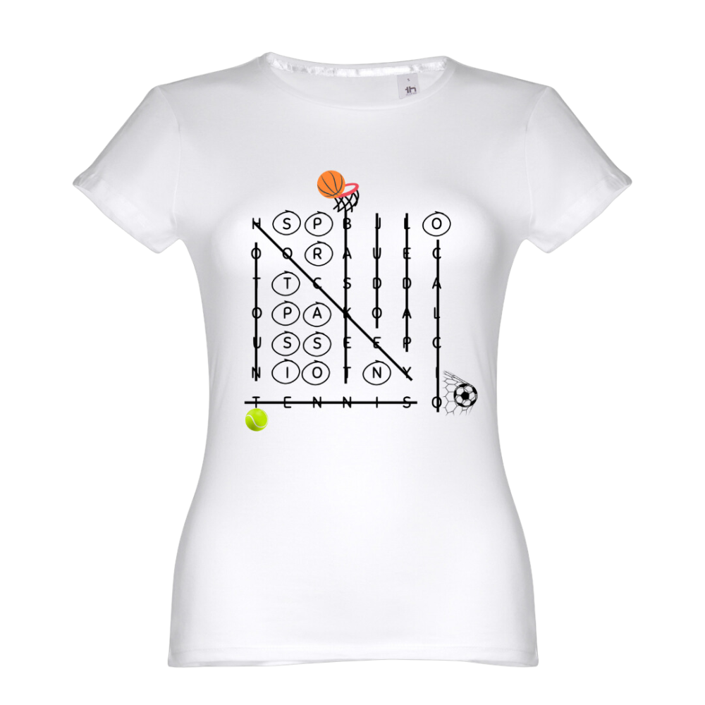 T-shirt Donna Sport Black Lines