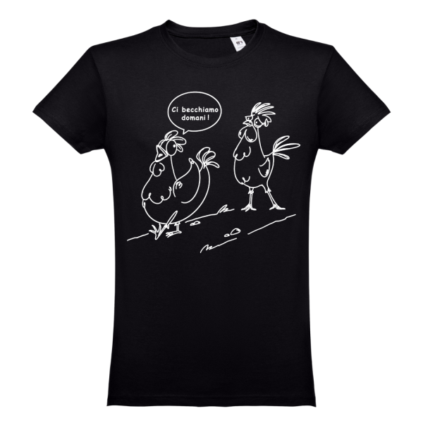 T-SHIRT UOMO CI BECCHIAMO - immagine 2
