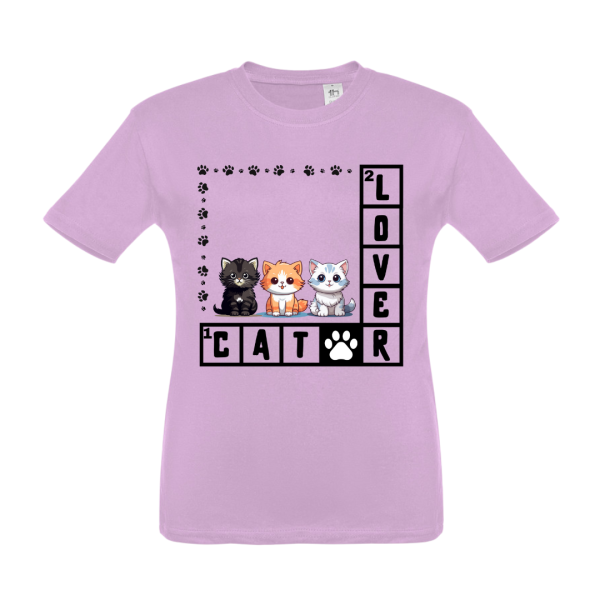 T-SHIRT BIMBO/A CAT LOVER - immagine 8