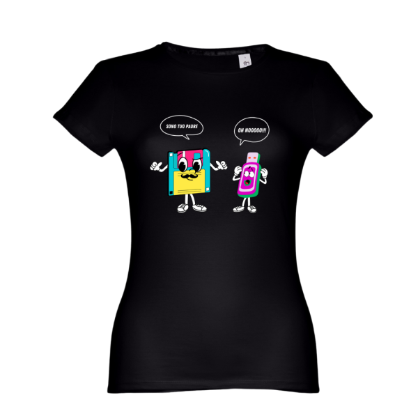 T-SHIRT DONNA IERI E OGGI - immagine 3