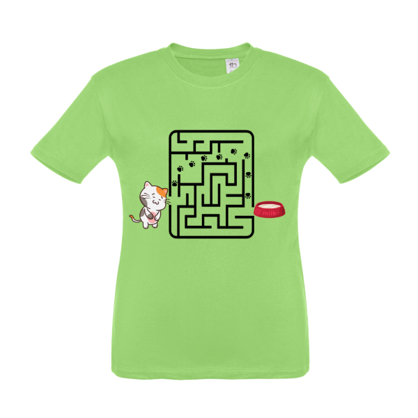 T-SHIRT BIMBO/A IL GATTO ARRIVA AL LATTE - immagine 3