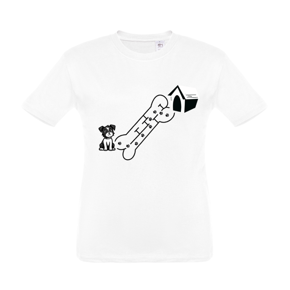 T-Shirt Bimbo/a Il Cane Arriva Alla Cuccia