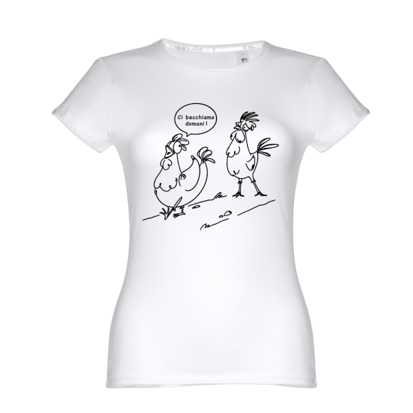 T-SHIRT DONNA CI BECCHIAMO