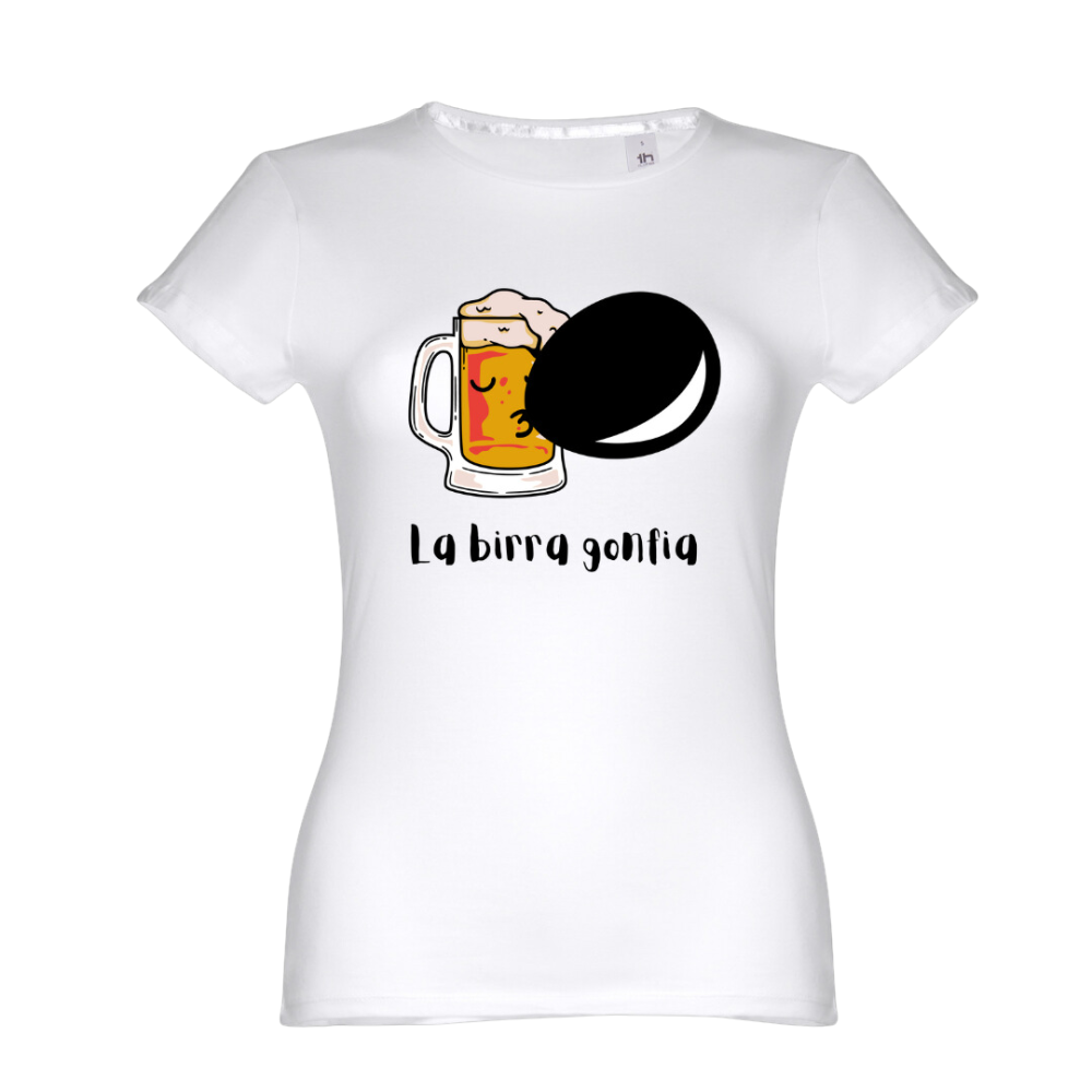 T-Shirt Donna La Birra Gonfia