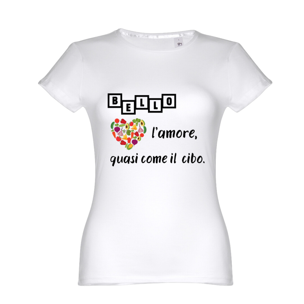 T-SHIRT DONNA QUASI IL CIBO