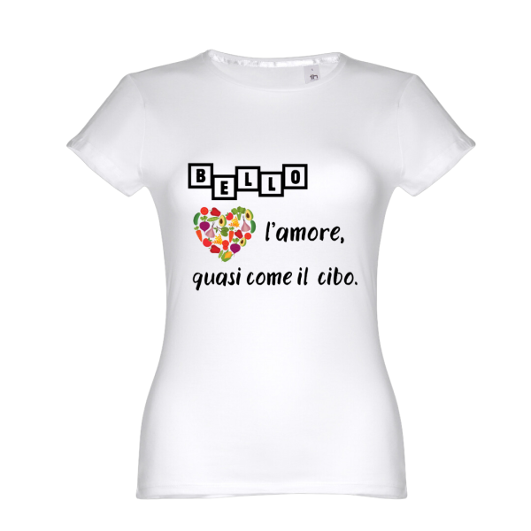T-SHIRT DONNA QUASI IL CIBO