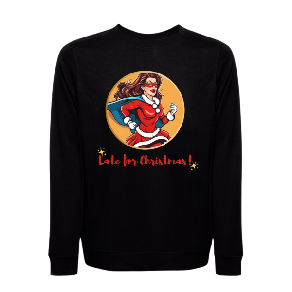 FELPA UNISEX LATE FOR CHRISTMAS - immagine 3